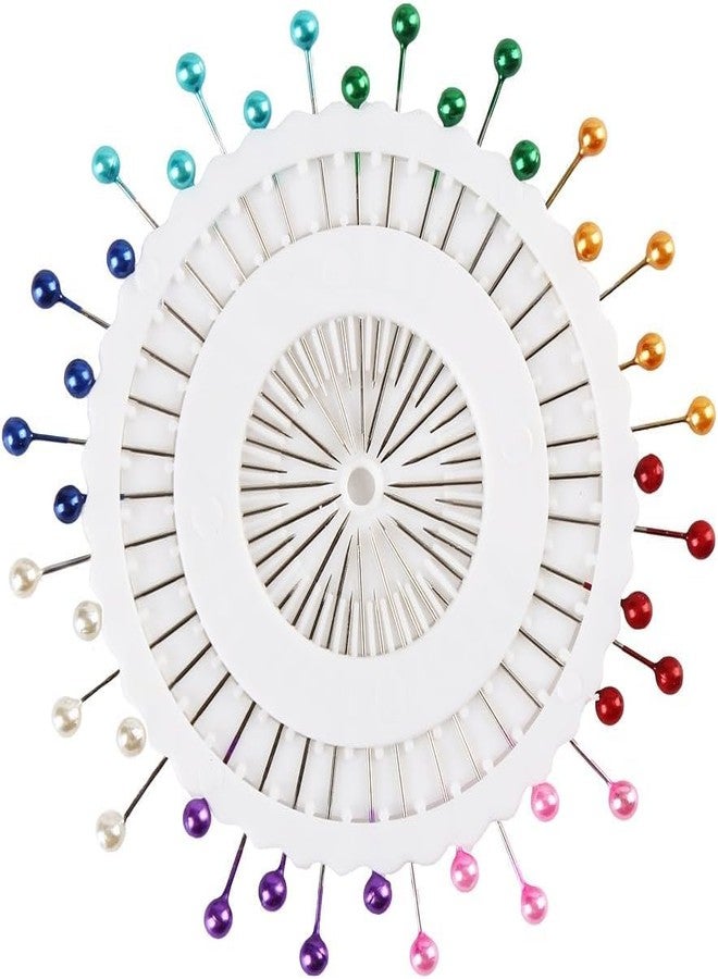 RIANZ® Pack of 480 Bell Pins - Mixed Colour - Pearl Head Pins - Sewing Pin for Tailor, Dressmaking, Patchwork, Wedding, Florist, Decoration, Art and Craft - Multipurpose (Multicolor) - Image 5